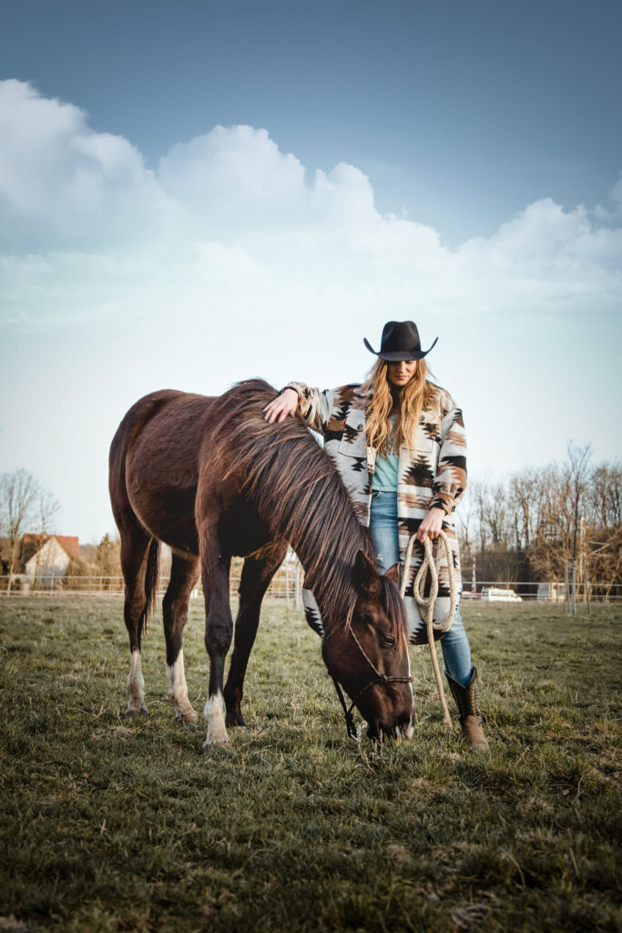 @Anna Dušáková, lifestyle portrétní focení s koněm