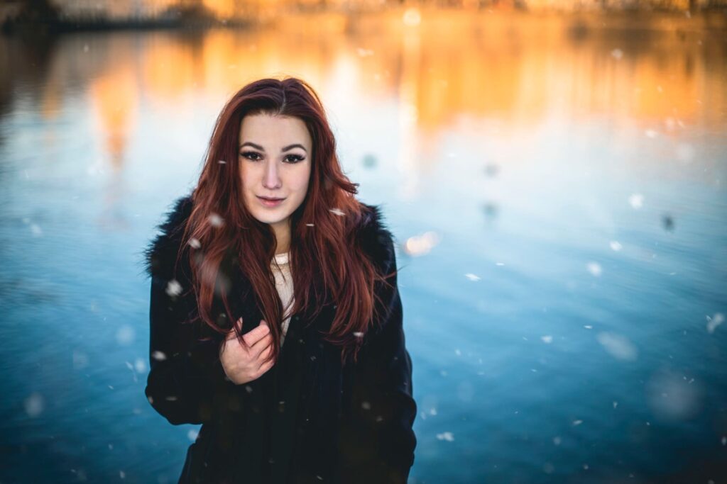 @Anna Dušáková, zimní portrétní focení Praha