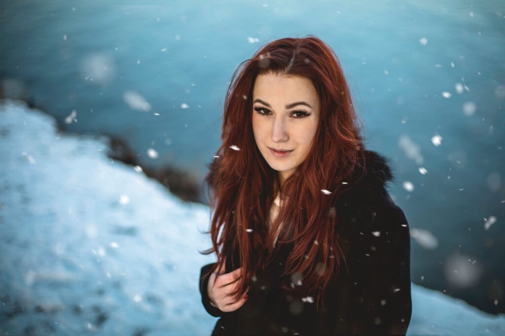 @Anna Dušáková, zimní portrétní focení Praha