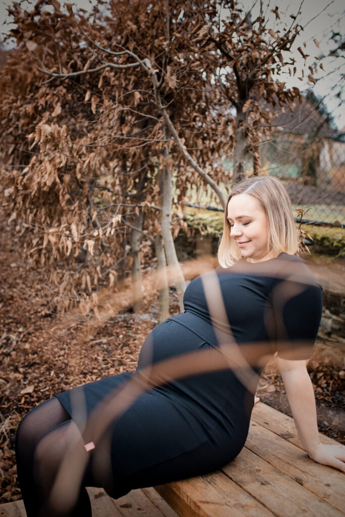 @Anna Dušáková, zimní těhotenské focení