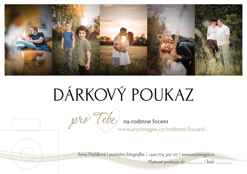 dárkový poukaz na focení